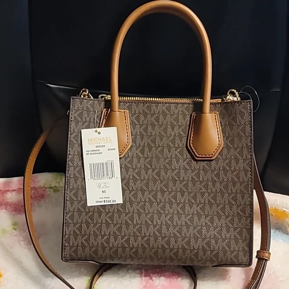 Michael Kors Brown Crossbody Handbag - Picture 3 of 9